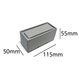 Boîtes métalliques imprimées sur mesure en forme de conteneur, boîtes en fer blanc modèle conteneur d'expédition, mini boîtes en fer blanc en forme de conteneur de transport - Product Image 2