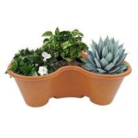 Pots de fleurs empilables intelligents en plastique PP, jardinières pour l'extérieur, décoration de la maison et du jardin, légers, vase de table ou de sol pour l'intérieur