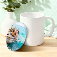 Sous-verres vierges pour sublimation en acrylique transparent, tapis de table pour boissons, impression photo, cadeau commémoratif pour la décoration de la maison