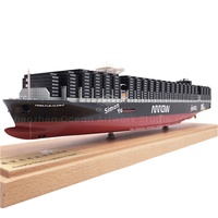 Modèle de navire de fabrication d'équipe logistique de 45cm sur mesure à l'échelle 1:888 modèle de navire conteneur pour cadeau d'expédition
