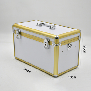 Trousse de premiers secours multifonctionnelle en alliage d'aluminium de 14 pouces, ignifuge, avec serrure à clé, résistante à l'eau, portable, grande capacité - Product Image 2
