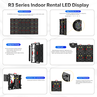 MIDA Indoor-Miet-LED-Display P2.6 Digitale Beschilderung Indoor-Miet-LED-Bildschirm 600-1000 CD Helligkeit für Einkaufszentren