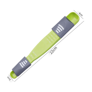 Cuillère à mesurer en plastique réglable pour la cuisine, double commande latérale pour le <span class=keywords><strong>sel</strong></span>, le <span class=keywords><strong>liquide</strong></span> sec et les ingrédients, ustensiles de cuisson - Product Image 4
