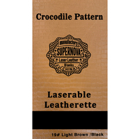 Pulsen Bulk Office Gift Crocodile Texture Laserable Similicuir pour portefeuille, porte-badge et boîte à bijoux Logo d'entreprise personnalisé