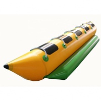 Bote Inflable Comercial Personalizado de Fábrica para 5 Personas, Tipo Banana Acuática, con Bomba para Surfear