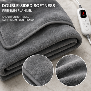 Plaid chauffant 50*60 pouces en flanelle double face, chaud et confortable, pour la maison, le bureau, les voyages, lavable, vente en gros, direct usine - Product Image 3