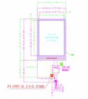 YZY YNT0280EGS-B1 Langsung dari Pabrik Layar Sentuh TN 2.8 Inci Modul Layar LCD TFT SPI IC Driver ST7789 Resolusi 240x320 LED