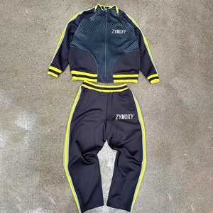 Custom Design Casual comfort Zip up Jackets <b>Tracksuits</b> Fit Track Suit Cut and Sew Sweatsuit Jogging Set Suit <b>Polyester</b> <b>Tracksuit</b> - Product Image 1