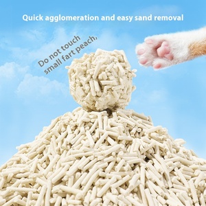 Lettiera ecologica <span class=keywords><strong>per</strong></span> <span class=keywords><strong>gatti</strong></span> a base vegetale da 6l nuova lettiera di Tofu aggiornata con ingredienti di sabbia di mais e soia amido lavabili - Product Image 4