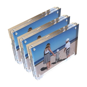 Acrylic Frame Factory Price 2R 3R 2x6 4x6 5x7 6x8 8x10 Magnetic Clear Box Acrylic Photo Frame