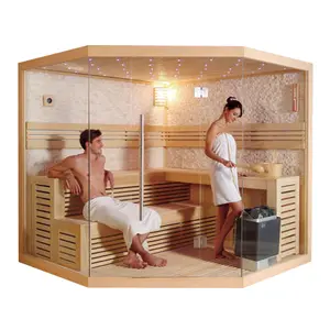 Kapalı kuru buhar sauna odası Geleneksel Sauna Odası