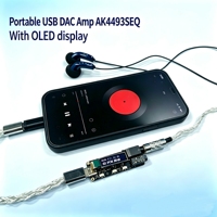 Amplificateur de casque avec décodage AK4493SEQ, écran OLED, DAC USB DSD512 PCM768K, amplificateur audio HIFI, amplificateur DAC OEM&ODM