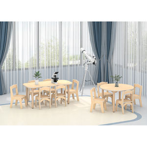 Fabricant de meubles bureau et chaise d'étudiant armoire de cuisine en bois massif pour enfants pour la maternelle et le préscolaire - Product Image 6