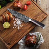 Couteau de chef professionnel de 8 pouces avec manche en bois Pakka gravé au laser de qualité WD2, bons couteaux de cuisine, meilleurs couteaux de cuisine