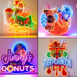 Custom Store <span class=keywords><strong>Led</strong></span> UV Print <span class=keywords><strong>Led</strong></span> Neon Sign Acrílico Iluminação Display Store Lâmpada de publicidade para melhorar sua loja Atratividade - Product Image 3