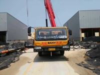Grue sur camion Sany STC250T d'occasion, 25 tonnes, boîte de vitesses, hauteur de levage 60m, moteur Weichai, performances stables pour travaux de construction