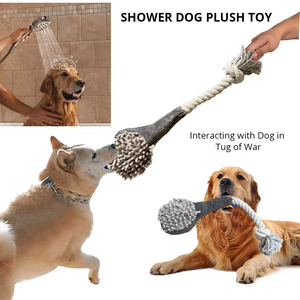 Banyo Temalı Yumuşak Peluş Köpek Oyuncağı, İnteraktif Halat Çekme, Koklama Kağıdı, Ses Çıkaran Köpek Oyuncakları - Product Image 4
