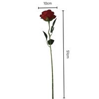 Rose artificielle en soie de style hollandais pour décoration murale de mariage et de la Saint-Valentin avec motif en relief