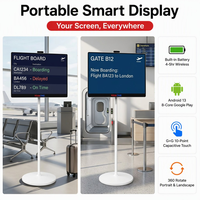 Téléviseur intelligent Android 13 portable et mobile de 32 pouces avec écran tactile, interface USB, batterie, état neuf, TV interactive