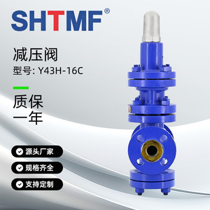 วาล์วลดแรงดัน SHTMF รุ่น Y43H-16C แบบลูกสูบเหล็กหล่อพร้อมหน้าแปลน ซีลแข็ง ตามมาตรฐานแห่งชาติ - Product Image 3