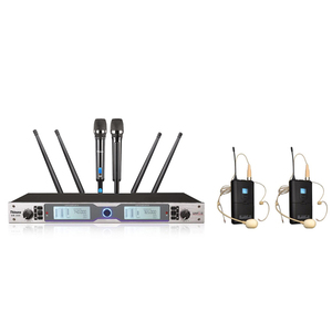 Sistema de Micrófono Inalámbrico Profesional de Doble Canal Thinuna UR-288 True Diversity, de Aluminio, para Actuaciones <span class=keywords><strong>en</strong></span> Vivo - Product Image 3