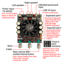 WUZHI AUDIO ZK-3002T BT numérique haut-parleur carte amplificateur Module de son 2.0 stéréo 300WX2 TPA3255 Treble Bass Support APP