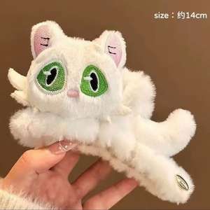 คลิปหนีบผมกิ๊บหนีบผมรูปแมว<span class=keywords><strong>ตา</strong></span>โตพลาสติกแบบหนีบผมดีไซน์รูปแมว<span class=keywords><strong>ตา</strong></span>โตสีทึบสำหรับฤดูใบไม้ร่วงฤดูหนาว - Product Image 2