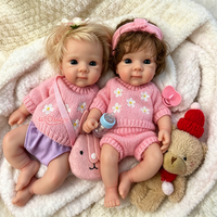 Petite poupée reborn en silicone de 30 cm pour bébés, figurine de 12 pouces, compagnon artificiel pour tout-petits
