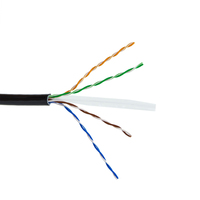 Cat6 kabel lan cat 6 kecepatan tinggi kabel ethernet cca 24awg jaringan ftp luar ruangan Cat6 aluminium 500m