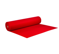 Rouleau de moquette non tissée de qualité supérieure de 2 m de largeur, couleur rouge, pour scène de mariage, moquette en feutre pour exposition avec protection en PET