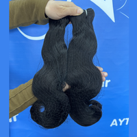 Extensions de cheveux humains brésiliens Remy de qualité supérieure 12A, double trame, cheveux vierges bruts alignés sur les cuticules, double trame, pour tissage