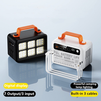 Batterie externe haute vitesse 22,5 W 50000 mAh pour l'extérieur avec 3 câbles intégrés, sorties USB DC Type-C, lumière de camping, affichage LED