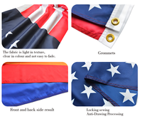 Drapeau Haïti Bannière Panaméenne en Polyester Léger 3x5 Ft Deux Oeillets en Laiton Résistant à la Décoloration Couleurs Vives 150x90 Cm pour Intérieur Extérieur