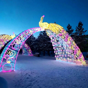 Commercial Christmas Arch <b>Light</b> for Shopping Centers Public Plazas Parks Resorts and Holiday Event Entrance Displays - Product Image 1