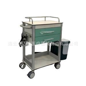 Carrito de Transporte Médico Maijie de Acero Inoxidable con 4 Ruedas, Carro de Hospital Resistente - Product Image 1