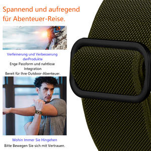 Eraysun Correa Elástica de Nailon para Reloj <span class=keywords><strong>Apple</strong></span> i <span class=keywords><strong>Watch</strong></span> Series, Correa de Tela Alpine Loop <span class=keywords><strong>Ultra</strong></span> Lujosa, Novedad - Product Image 6