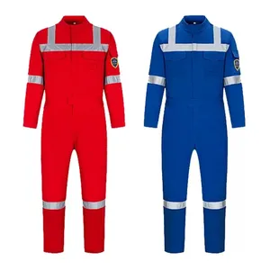 Flame Resistant Clothing Men Mining Fire Proof Retardant Overall Coveralls Safety Uniforms Reflective Workwear