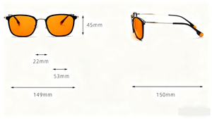 Sunray Atacado Mais Novo Laranja Lentes 97% 98% 100% Anti Luz Azul Óculos Quadros Mulheres Homens Óculos de Leitura - Product Image 3