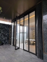 Puertas de Vidrio Plegables de Lujo Modernas con Certificación GCC, Anticorrosivas, Herrajes de Acero Inoxidable 316 para Apartamentos, Residencias Costeras y Villas
