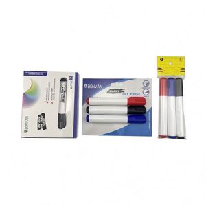 Juego de Marcadores para Pizarra Blanca de 3 Colores, Económicos, con Logotipo Personalizado al por Mayor, Borrables, Inodoros - Product Image 2