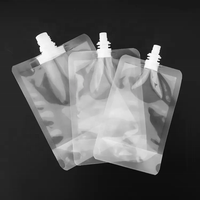 Pochettes à boisson transparentes de haute qualité avec bec verseur pour eau, lait et autres liquides – 100 ml, 150 ml, 250 ml, 500 ml
