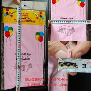137 by 183CM Stylish Monochrome PEVA Tablecloth Disposable & Heavy Duty 137x183cm Size Party Accessory - Product Image 4
