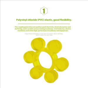 แผ่นดอกพลัม-พียูบล็อกยางยืดทนน้ำมันสำหรับปั๊มข้อต่ออุตสาหกรรมผลิตในประเทศจีนความแข็งแบบกำหนดเอง - Product Image 3