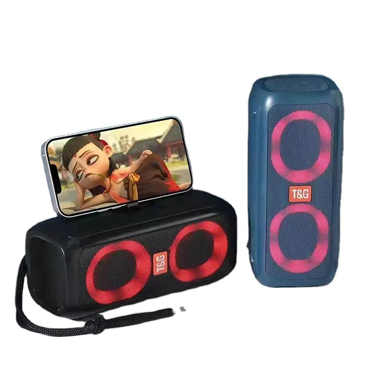 TG333 — haut-parleur d'extérieur Portable étanche, sans fil, Mini Support de carte TF, Support de téléphone USB, série TWS, lumière LED, audio subwoofer