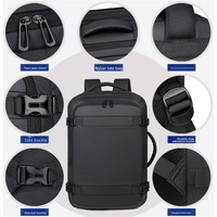 Sac à dos unisexe en jean grande capacité, imperméable, tendance, pour affaires et voyages, multifonctionnel, extensible, pour ordinateur