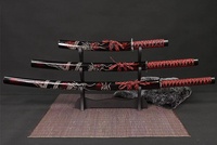 Nouveauté en gros : Épée d'entraînement d'anime 52/75/100CM, Katana japonaise, jouet de samouraï, cosplay, non affûtée