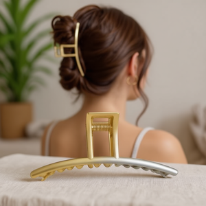 Pince à cheveux Angelina grande taille 7,5 cm en métal pour femmes et filles, élégante pour un usage quotidien - Product Image 5