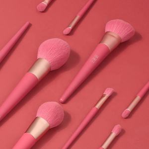 ZH meilleure vente 9 pièces doux végétalien meilleur Kabuki luxe rose qualité <span class=keywords><strong>Ever</strong></span> beauté marque privée pinceaux <span class=keywords><strong>de</strong></span> maquillage cosmétiques - Product Image 5
