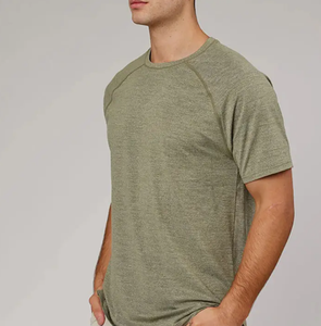 Camiseta de Cáñamo con Logotipo Personalizado para Hombre, Camiseta Ecológica de Algodón Orgánico Sostenible, Camiseta de Bambú en Blanco, Camiseta de Algodón de 300 g/m² - Product Image 3
