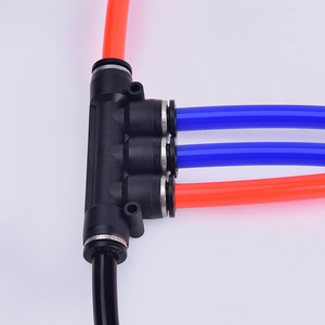 Pneumatic 5-Way Quick Connector PK/PKG Air Hose Connector Plastic Quick Connector PK-4/6/8/10/<b>12</b>/16MM for Air <b>Ratchets</b> - Product Image 1